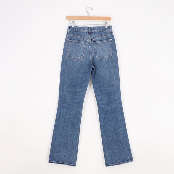 WE THE FREE FREE PEOPLE Bootcut Jeans Indigo Blue Button Fly Size 27 - Picture 2 of 8